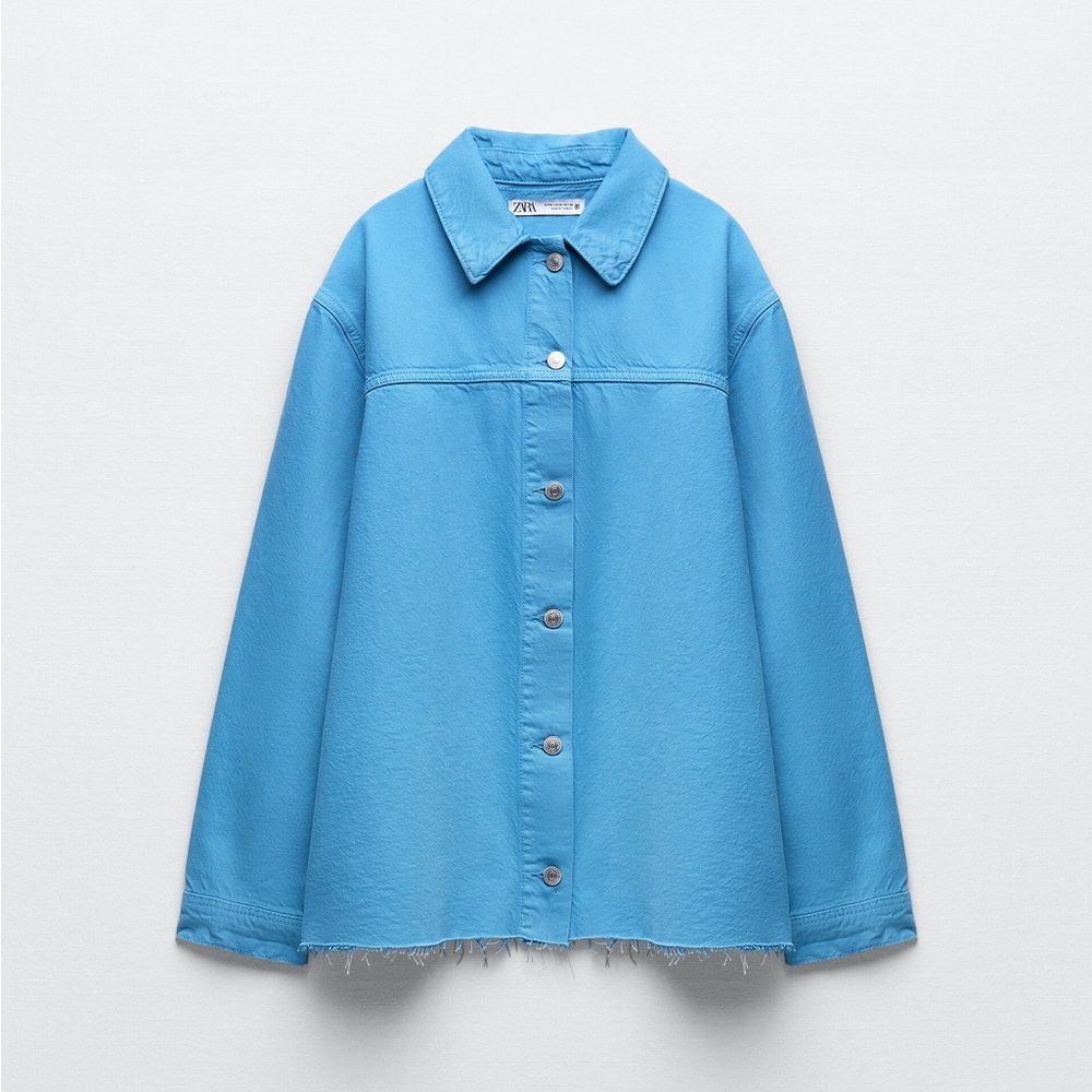 Zara Solid color denim jacket